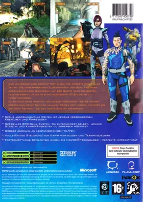 Gene Troopers (Europe) box cover back